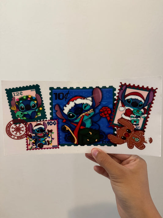 Stitch Christmas Stamp Wrap