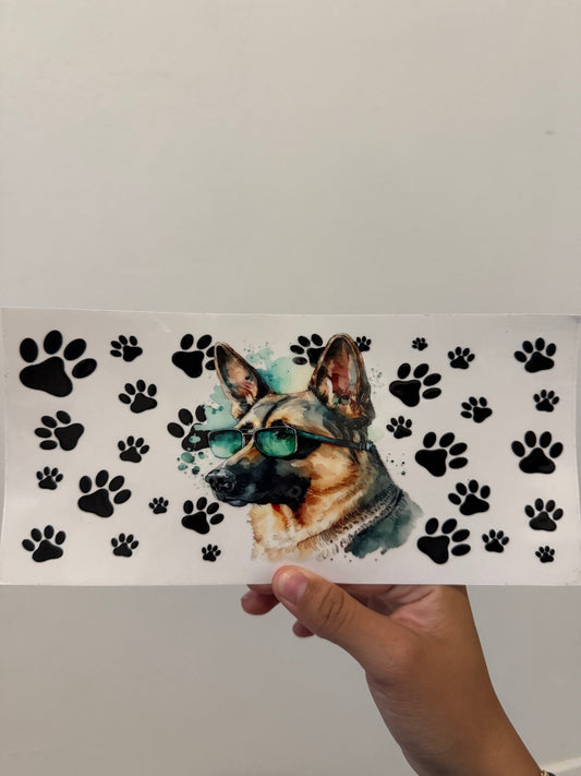 German shepherd sunglasses wrap