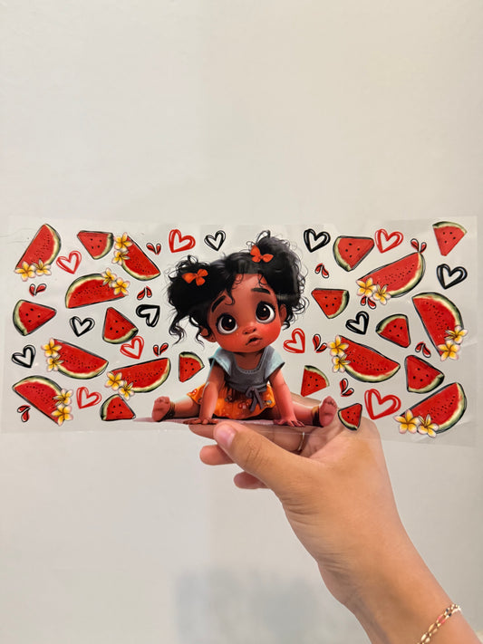 Baby Moana Watermelon theme wrap
