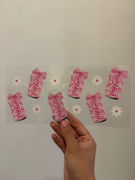 Pink Bow Coca Cola wrap