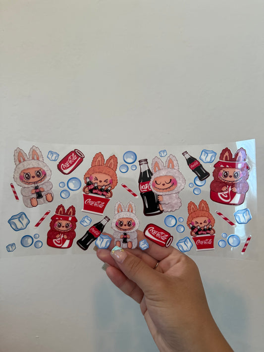 Labubu coca-cola wrap