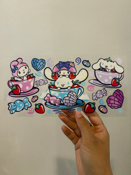 My Melody x Cinnamon roll Concha Wrap