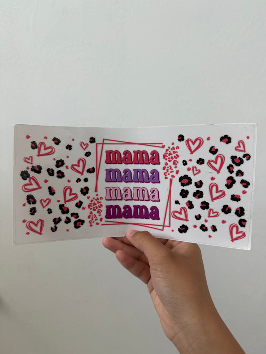 Mama Hearts & Cheetah Print Wrap