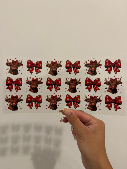 Cows and bows wrap