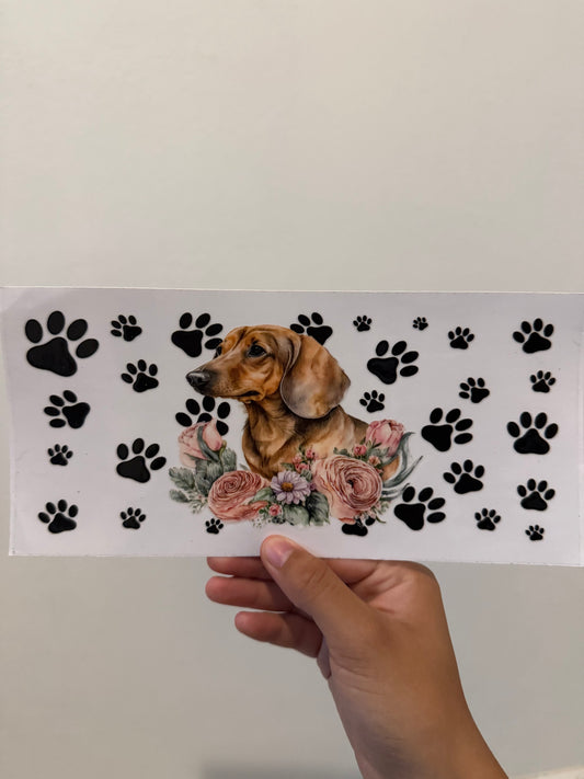 Dachshund floral paws wrap