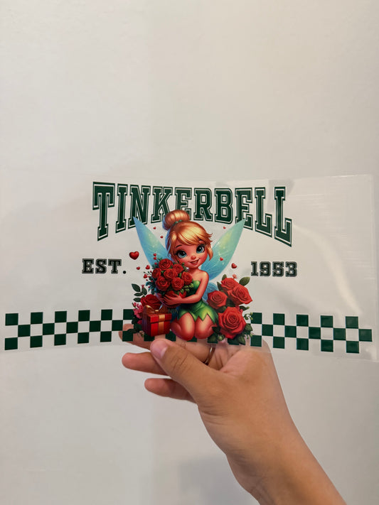 Tinkerbell Bouquet Roses checkers wrap