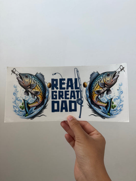 Real Great Dad Fishing Wrap