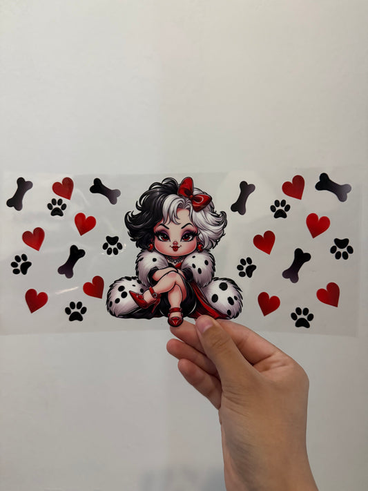 Cruella de Vil Cartoon Wrap