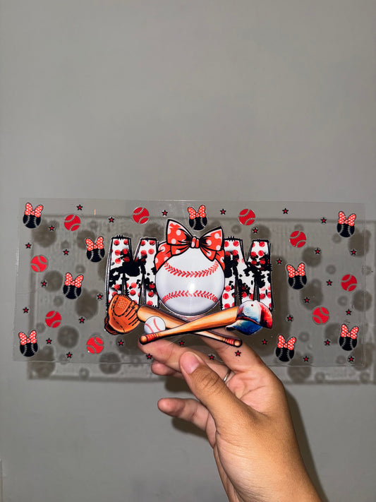 Baseball Minnie Mom wrap