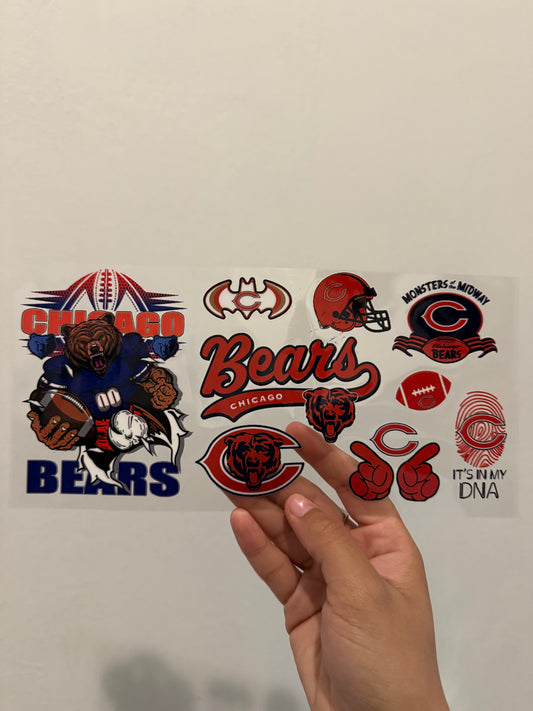 Chicago bears football player wrap