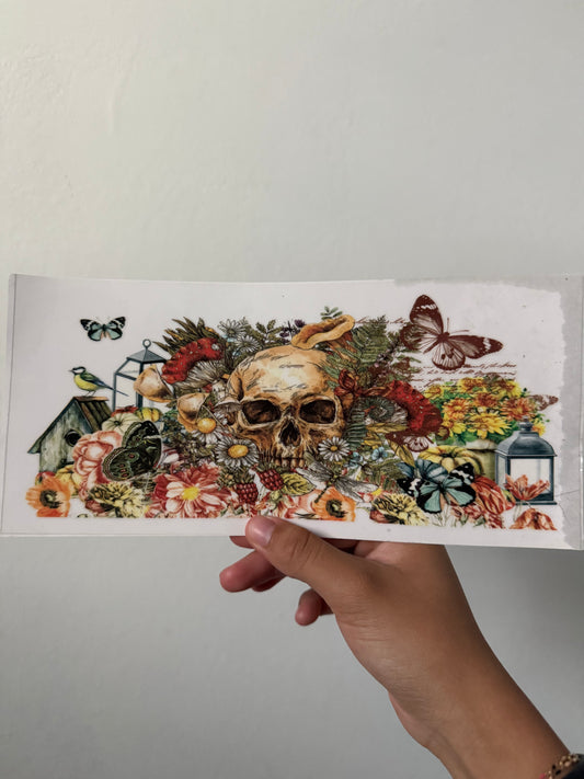 Skull bird house wrap