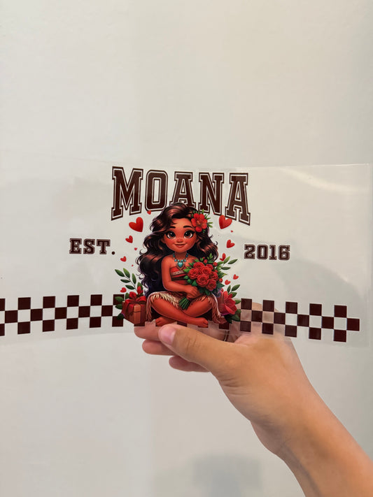 Moana Bouquet Roses Checkered Wrap