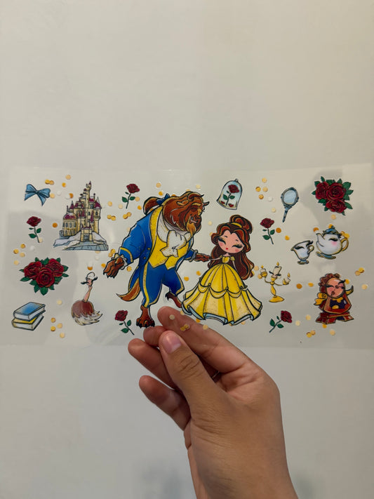 Beauty & The Beast Kawaii Face Wrap