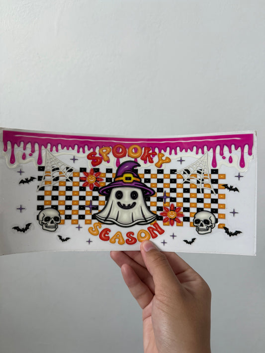 Spooky season ghost wrap