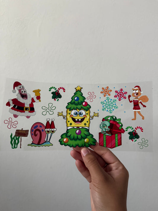 Christmas SpongeBob wrap