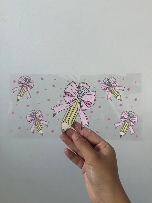 Pencil bow wrap