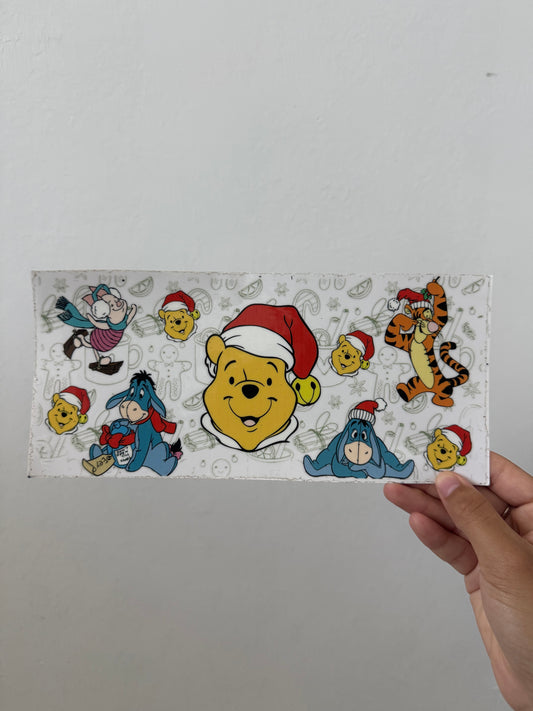 Christmas Winnie the Pooh Doodles Wrap